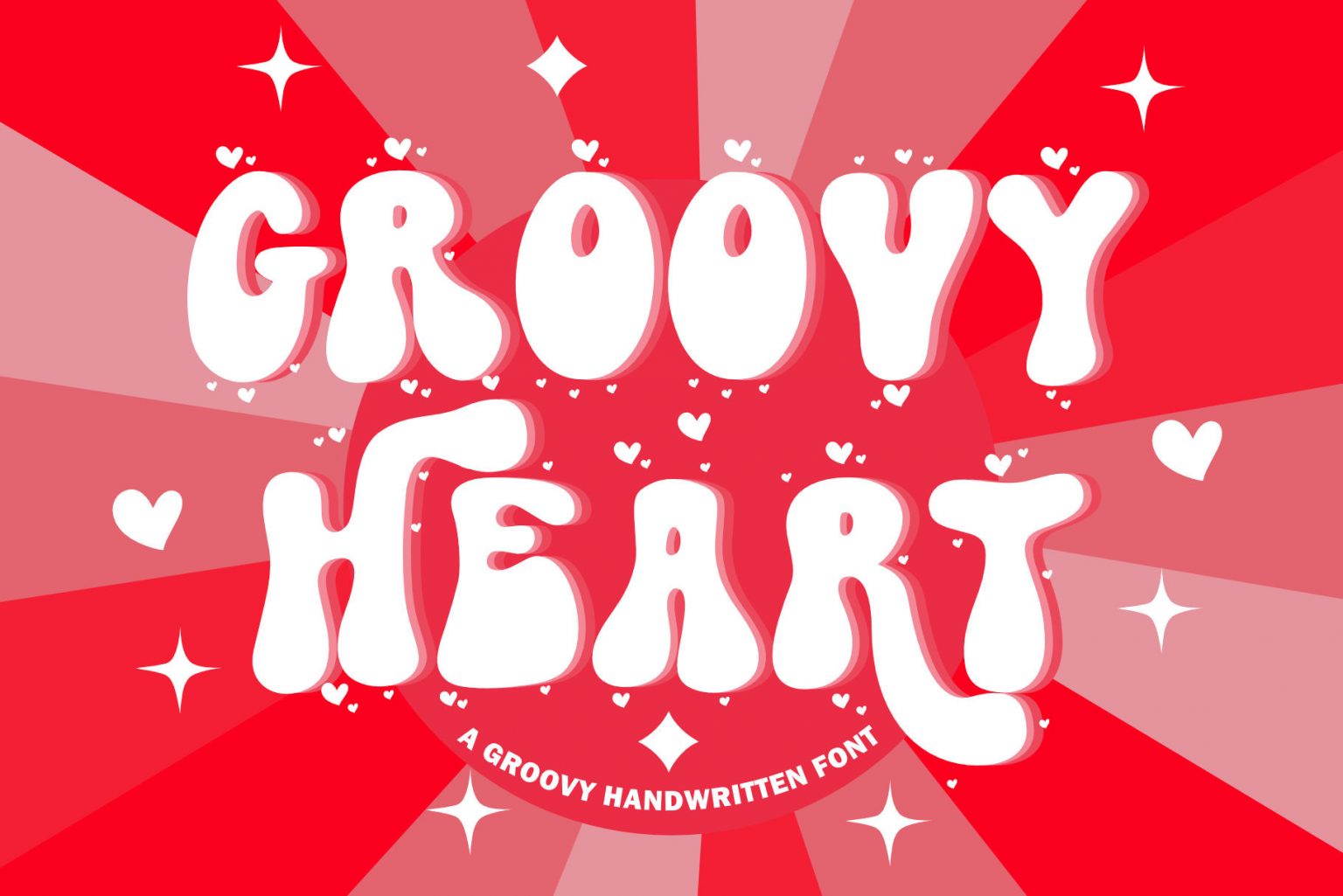 XGroovy Heart Font Font Download Free - Retro Fonts