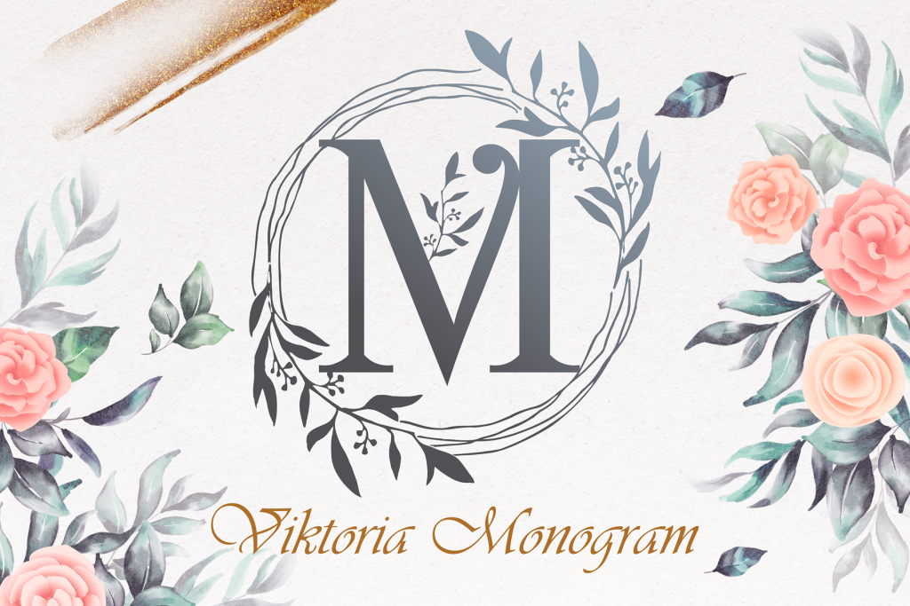 Viktoria Monogram Font Font