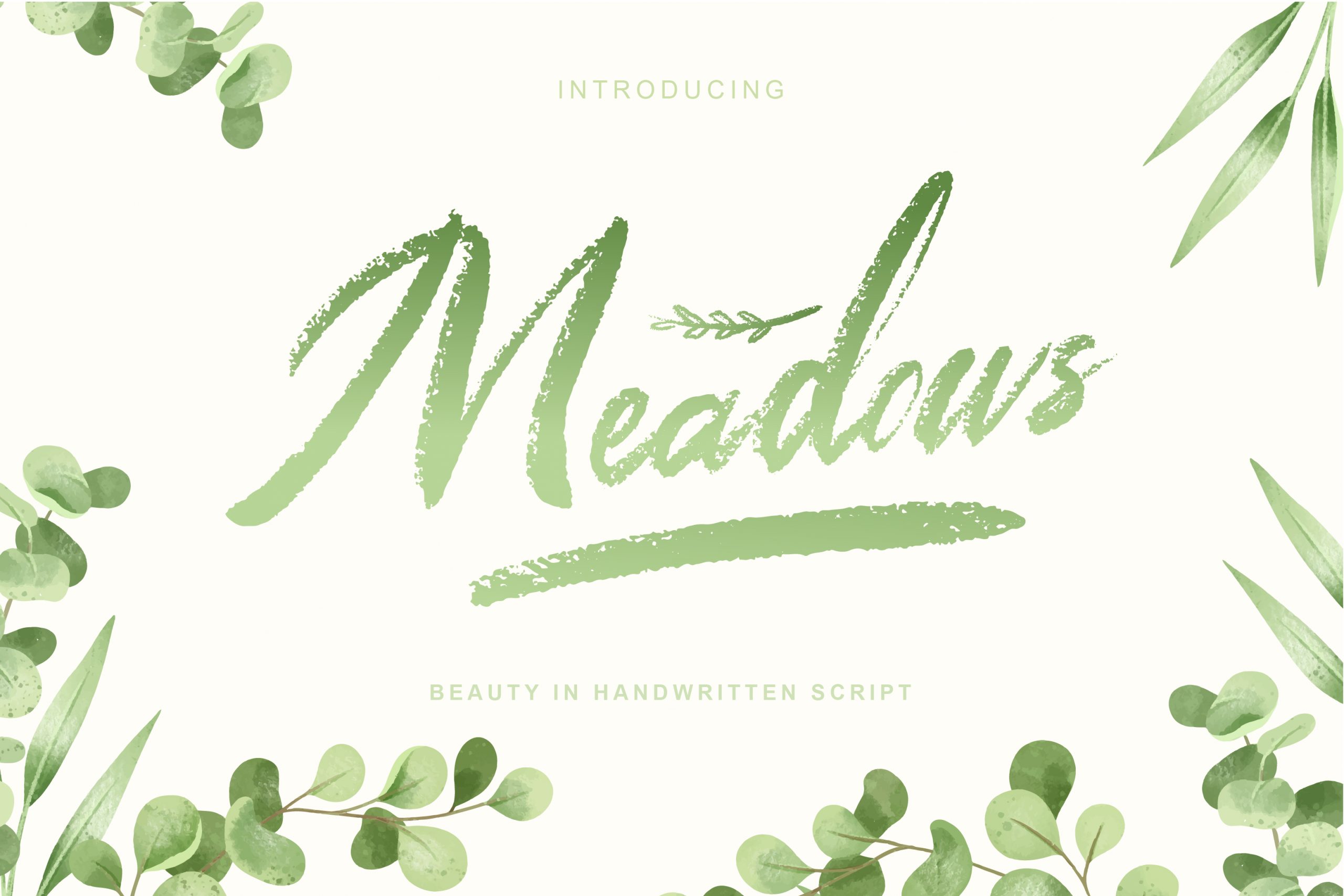 Meadows Font Download Free - Nature Fonts