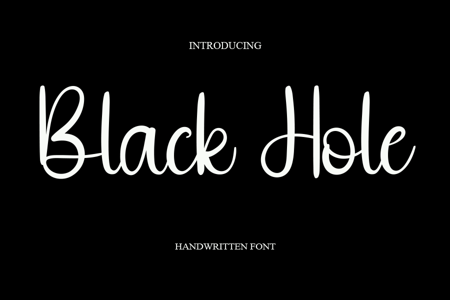 black-hole-font-richfonts