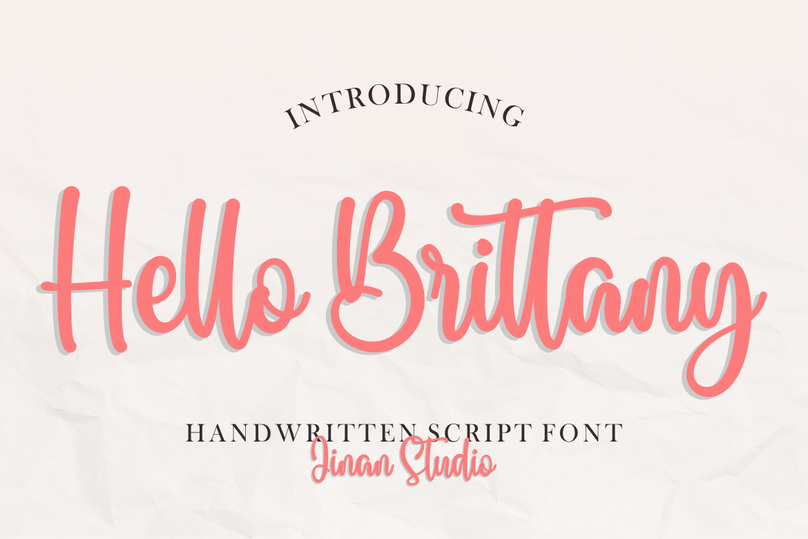 Hello Brittany Font Download Free - Love Fonts