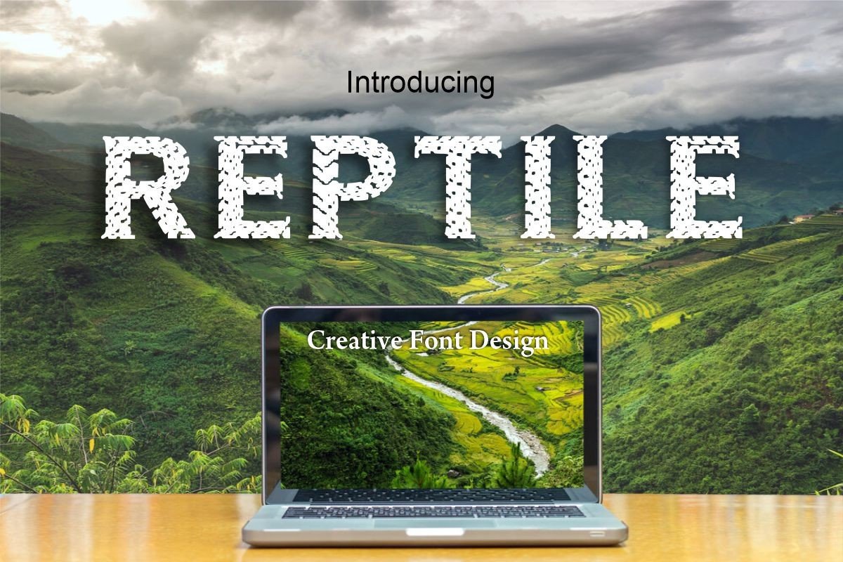 Reptile Font Download Free - Texture Fonts