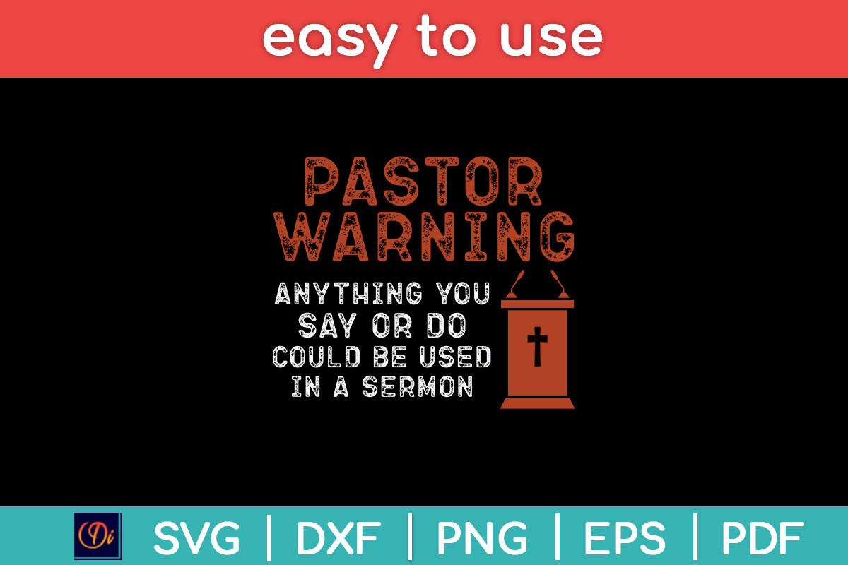 Funny Pastor Warning Fun Pastor Sermon Download Free - Elements Fonts