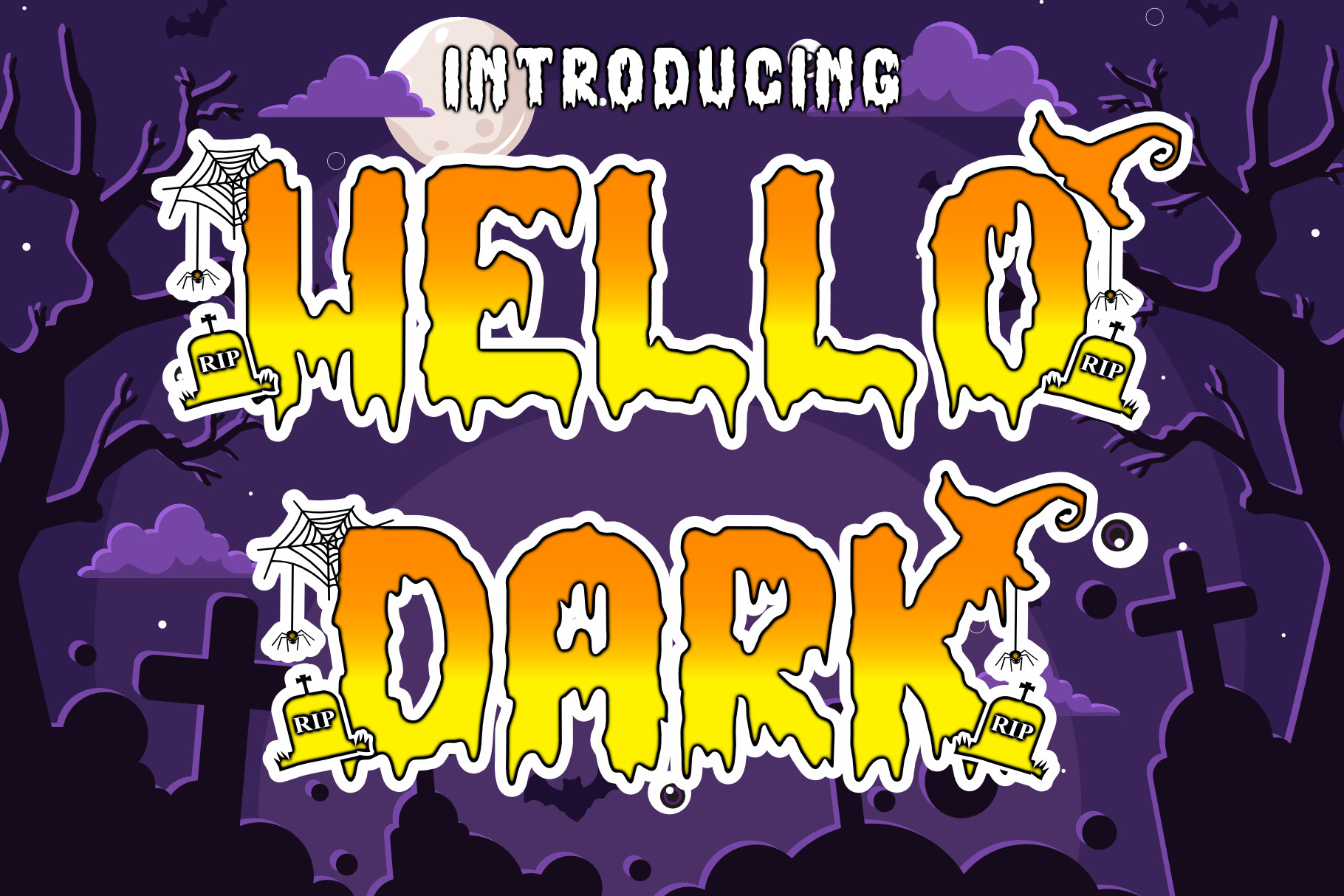 hello-dark-font-download-free-template-fonts