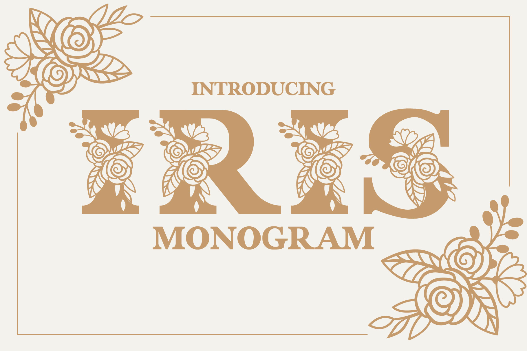 Iris Monogram Font Download Free - Silhouette Fonts