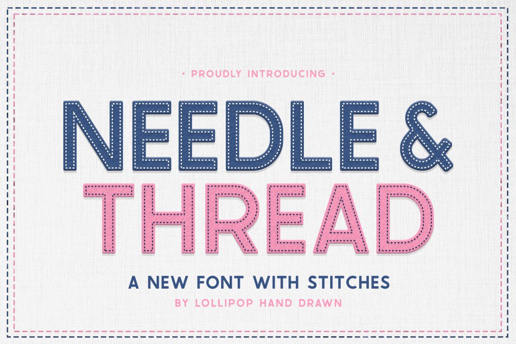 Needle and Thread Font Download Free - Outline Fonts