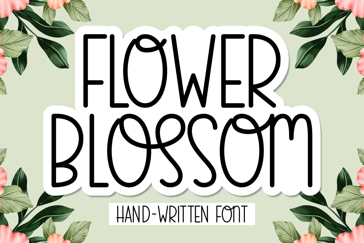 Flower Blossom Font Download Free - Floral Fonts
