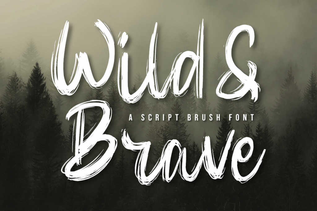 Wild & Brave Font Download Free - Drawing Fonts