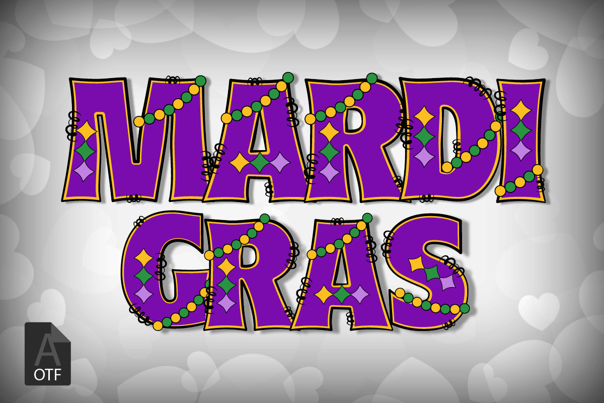 Mardi Gras Font Download Free - Abstract Fonts