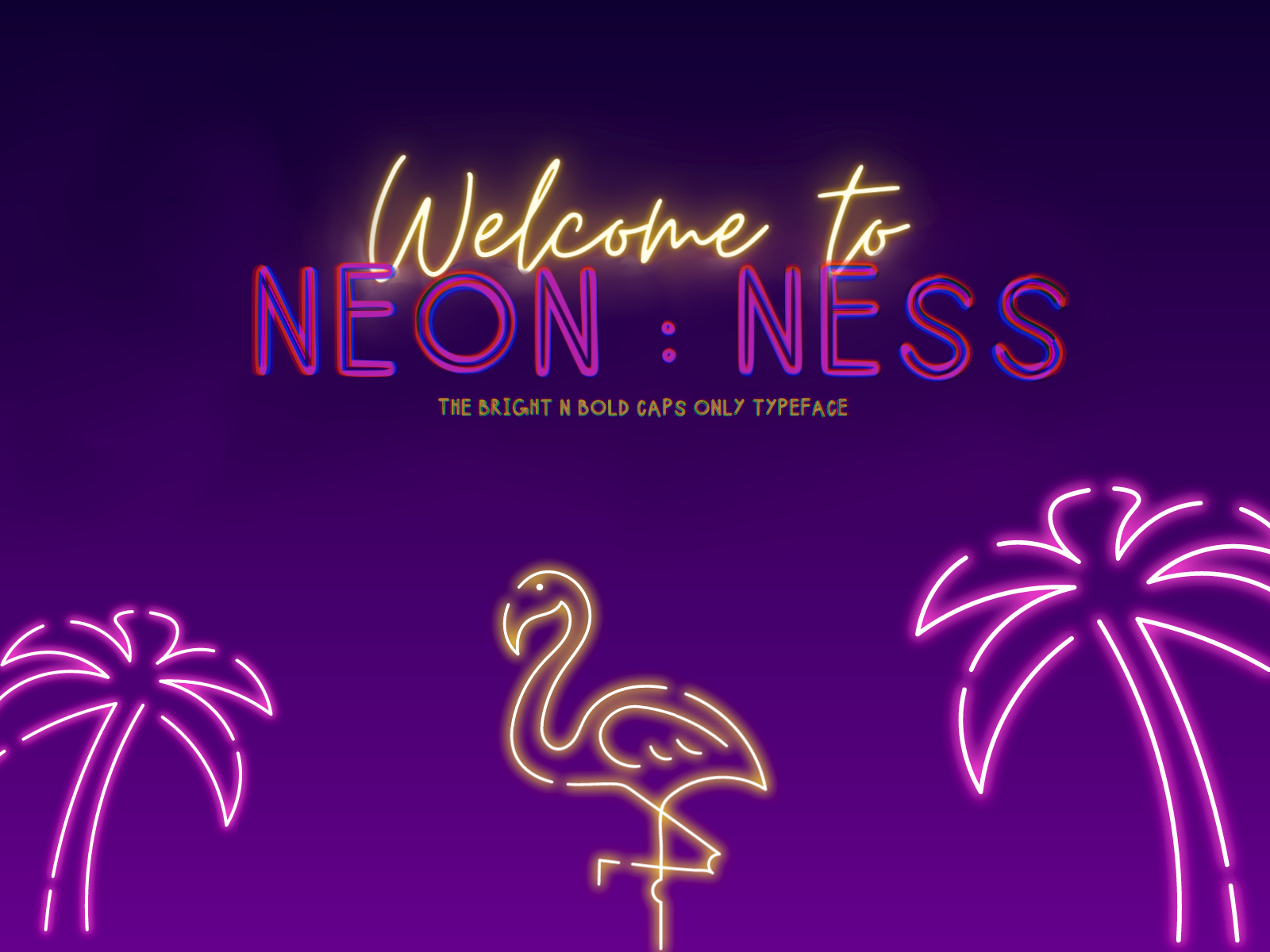 Neon:Ness Font Download Free - Handwritten Fonts