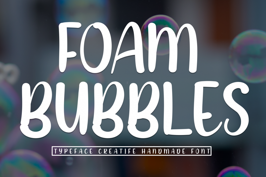 Foam Bubbles Font Download Free - White Fonts