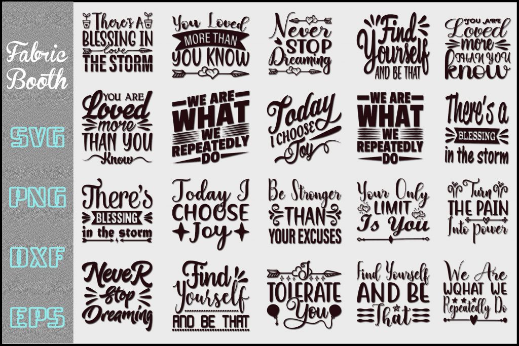 Inspirational Quotes Designs Bundle Download Free - Decorative Fonts