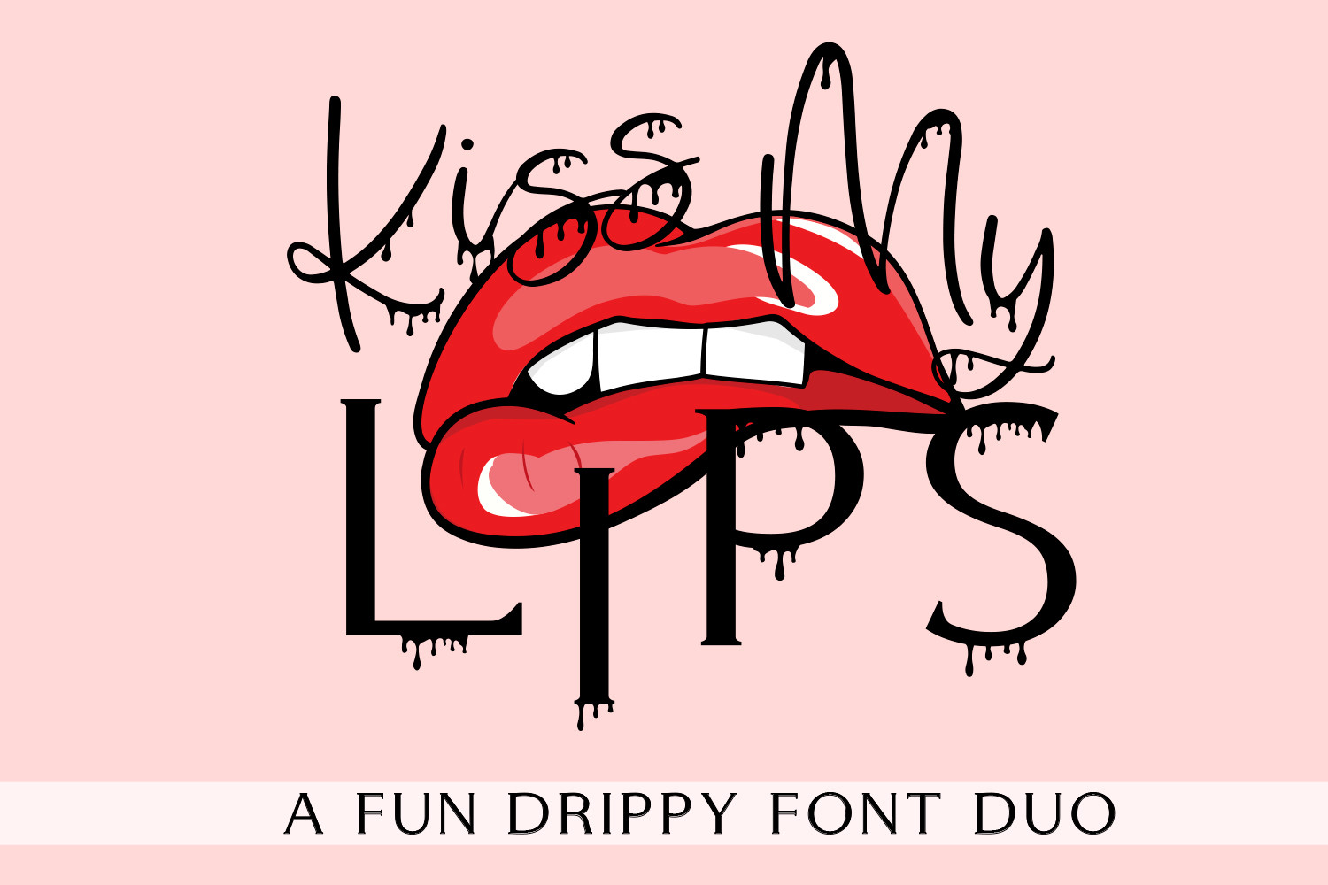 Kiss My Lips Font Download Free - Handwritten Fonts