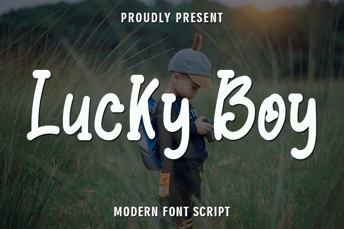 Lucky Boy Font Download Free - Abstract Fonts