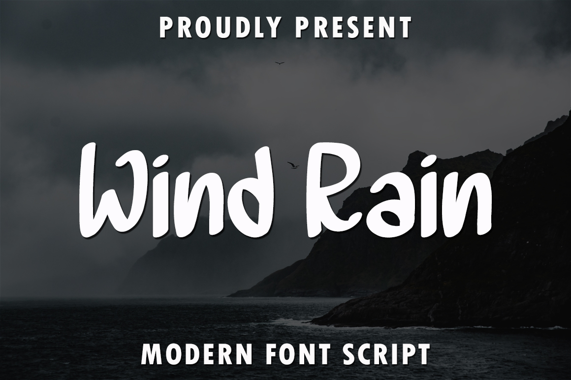 Wind Rain Font Download Free - Abstract Fonts