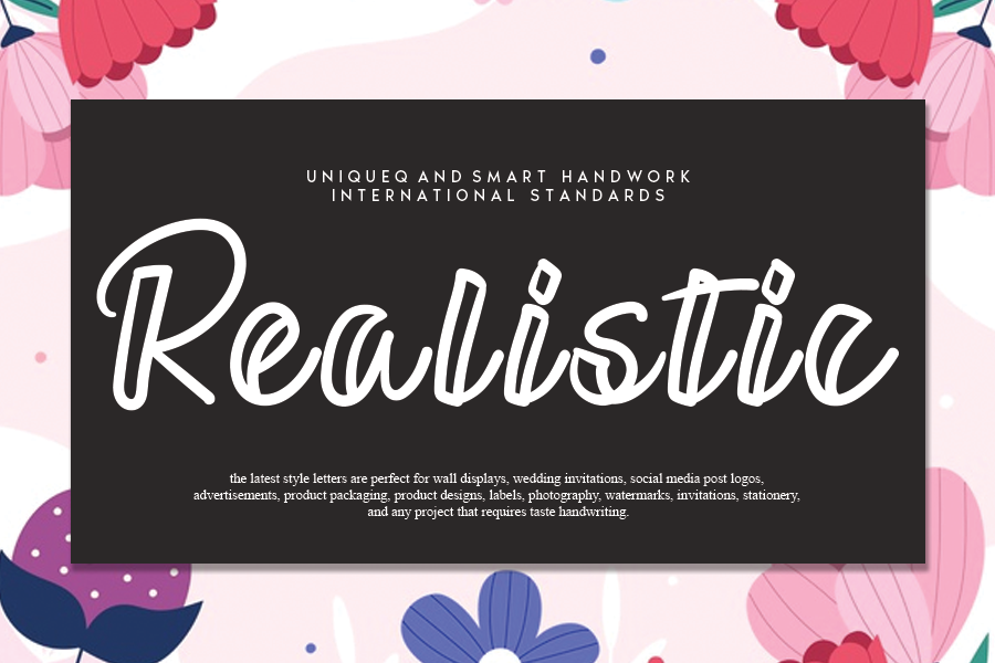 Realistic Font Download Free - Business Fonts