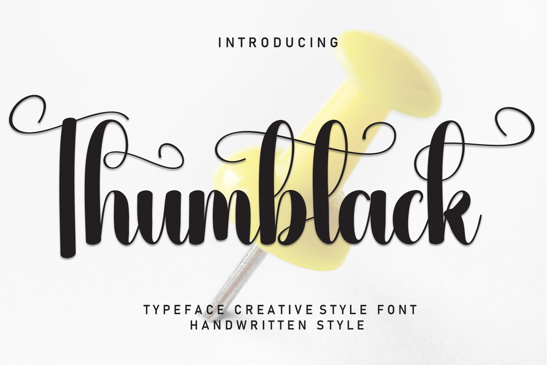 Thumbtack Font Download Free White Fonts